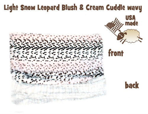 Light Snow Leopard Itty Bitty Baby Blanket